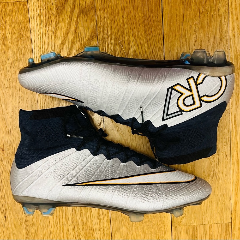 Nike Mercurial Superfly CR7 FG Silver Size 12